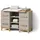 livinity® Wickelkommode Mailo 4 Schubladen Cashmere/Artisan