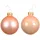 Kaemingk Weihnachtskugeln Glas 2,5cm 24 Stück - glänzend Mini Christbaumkugeln Weihnachtsbaumkugeln Klein Christbaumschmuck Weihnachtsbaumschmuck Pfirsich Perle