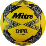 mitre Impel Futsal-Ball | Hallenfußball | Fußball mit geringer Sprungkraft Fußball, Fluoreszierendes Gelb/Schwarz/Circular-Grau, 3
