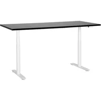 Beliani Schreibtisch Schwarz, Weiß, Holz, 180x67x72 cm DESTINAS