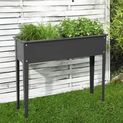 FLORAWORLD Hochbeet »Season«, BxHxL: 100 x 80 x 30 cm, Stahl - grau
