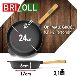 BRIZOLL Gusseisen Bratpfanne Ø24 cm