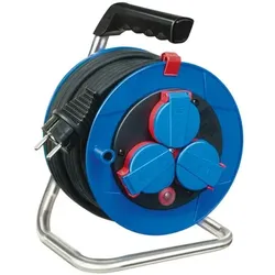 Garant Kompakt IP44 Kabeltrommel, 15m - Spezialkunststoff, blau