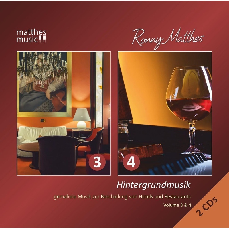 Hintergrundmusik: Vol.3 & 4-Gemafreie Musik (2cds) - Ronny Matthes  Gemafreie Musik  Matthesmusic. (CD)