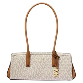 Michael Kors Laila Small Schultertasche Kunstleder Brown/White