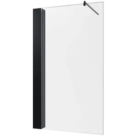 Schulte Home Toura Walk-In-Dusche 90 x 200 cm schwarz Sicherheitsglas
