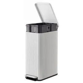 Songmics Mülleimer Küche 50 l Weiß