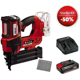 Einhell Power X-Change 18V Maschinenpaket  (Akku-Nagler Fixetto 18/50 N + Starter-Kit  (-50%))