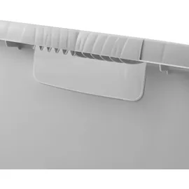 KEEEPER Wäschewanne grau, mit 2 Griffen, aus Kunststoff, 52 l,