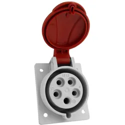 Schräg Einbausteckdose 32A 400V 5P IP54 CEE Steckdose Doktorvolt 6411