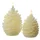 MARELIDA LED Kerze Tannenzapfen 13 cm creme