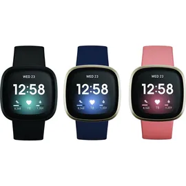 Fitbit Versa 3 nachtblau/aluminium softgold
