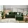 luma-home Eckcouch Cord 2-Sitzer Grün
