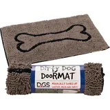 beeztees DGS Dirty Dog Doormat L: 78 cm B: 51 cm grau
