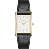 Daniel Wellington Women's Watch Bound Schwarz Krokodil Gold 22 - Weiß/Weiß