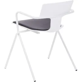 Beliani Esszimmerstuhl 2er Set MANSON Schwarz / Weiß