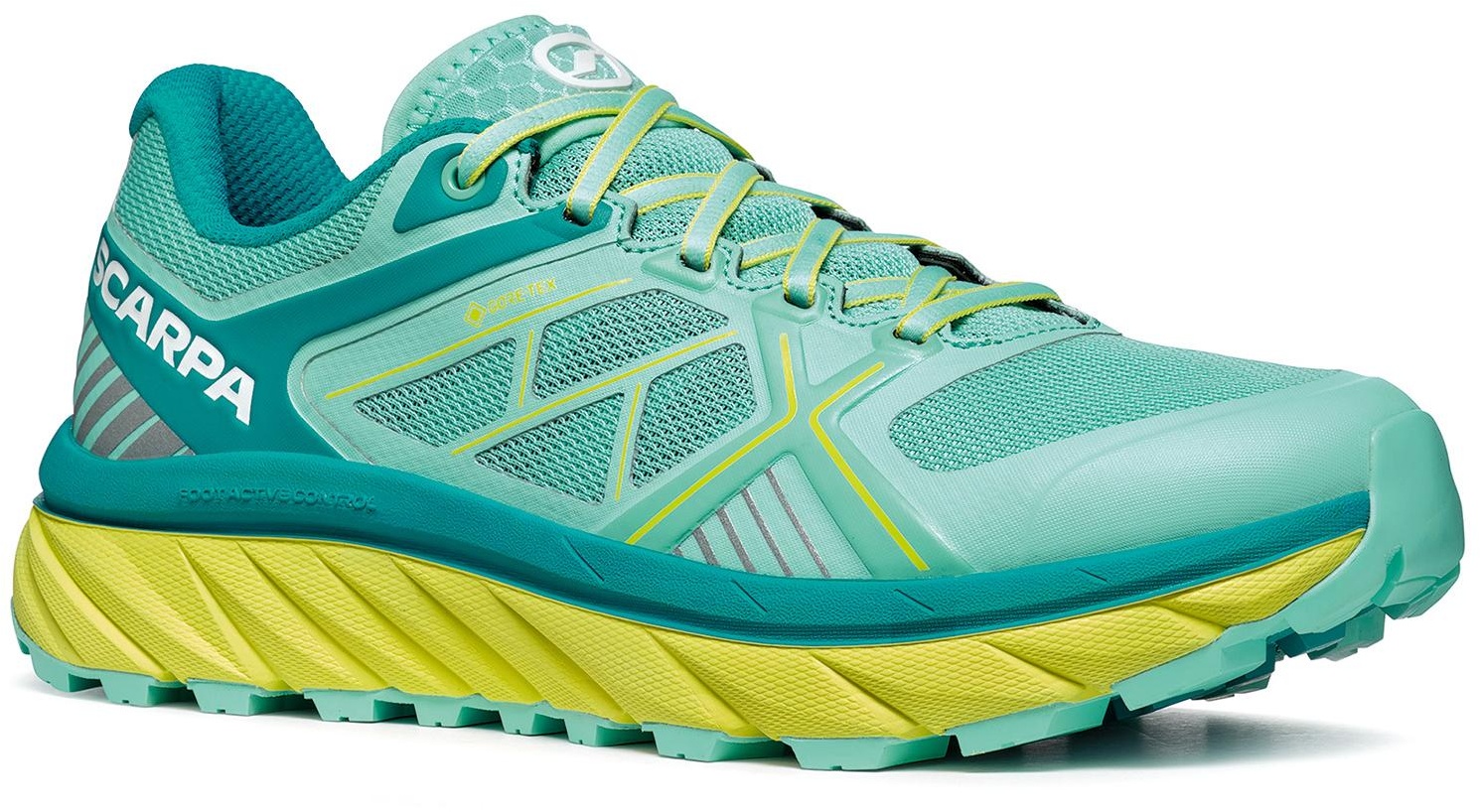 Scarpa Damen Spin Infinity GTX, 38 - aqua/emerald green