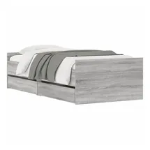 vidaXL Bettgestell 90 x 190 cm Grau