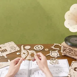 ROKR 3D-Puzzle 'Classical Gramophone' (Electric Version)