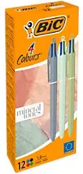 BIC 303301 Kugelschreiber Gemischt 0,32 mm Mittlere Strichstärke Nachfüllbar 12 Stück