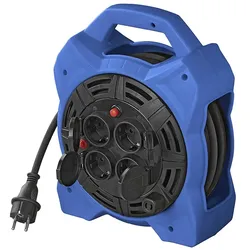 ProPlus 373838 Kabeltrommel Schuko 4 fach 15 Meter Kabel LED-Beleuchtung