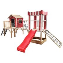 Home Deluxe Spielturm WUNDERLAND Kiefernholz Rot