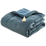 Atmosphera Kuscheldecke 75 x 180 cm Blau