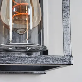 hofstein Wandlampe im modernen Look (MPNR) Schwarz/Silber