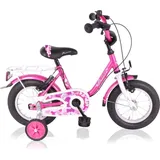 T&Y Trade 12 Zoll Kinder Mädchen City Fahrrad Bike Rad Kinderfahrrad PASSION - Rosa