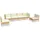 vidaXL Garten-Lounge-Set 6-tlg. creme Kiefer