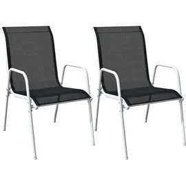 vidaXL Bistroset 3-tlg. weiß/schwarz 43314