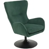 Hela Loungesessel »SAMOS«, (1 St.),... Sessel;drehbar;Trompetengestell;Microfaser Breitcord;Armlehnen Grün,
