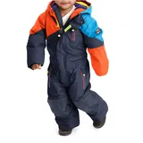Skianzug KILLTEC "Kesley Mini", Mädchen, Gr. 86/92, blau (navy), Obermaterial: 100% Polyester;Futter: 100% Polyester;Füllung: 100% Polyester, Sportanzüge Skianzug, Skioverall, wind- und wasserdicht, innen warmes Fleece