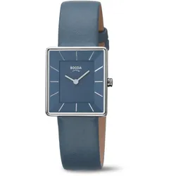 Boccia Damen Armbanduhr Trend 3351-08 Titan Lederband blau