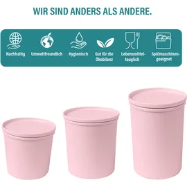 awave® Frischhaltedose rund rosa 500 ml