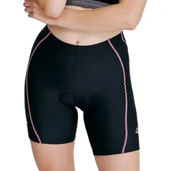 DANISH ENDURANCE Damen Radhose Fahrrad-Hose mit Polster kurz Sport-Hose 127000 Schwarz/Pink - XS