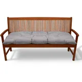 Beautissu Bankauflage 180 x 50 x 10 cm grau 1 St.
