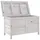 furnicato Gartentruhe 99 x 49,5 x 58,5 cm Weiß