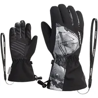 Ziener Laval Ski-Handschuhe/Wintersport | wasserdicht extra warm Wolle, black.grey