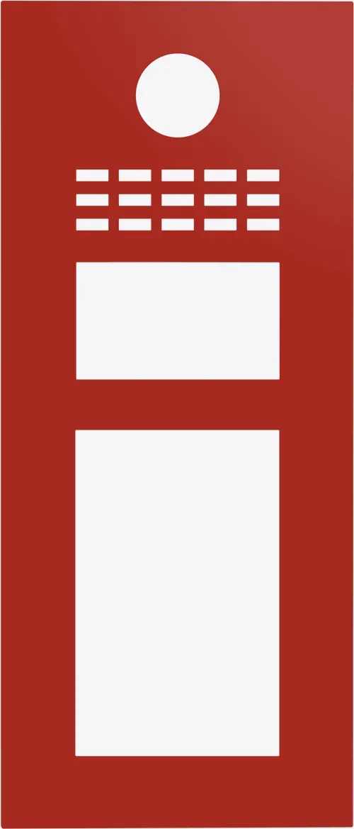 DoorBird D31TDV Frontblende Feuerrot, Edelstahl, pulverbeschichtet, seidenmatt