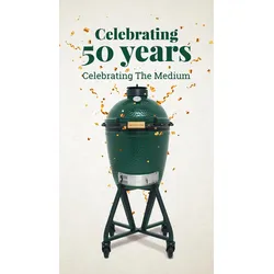 Big Green Egg Holzkohlegrill MEDIUM Starterset 50 Jahre Jubiläumset