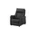 Hukla Relaxsessel Pascal Leder 83 x 105 x 90 cm Schwarz drehbar