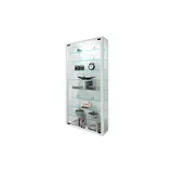 VCM Vitrine Lumo Maxi 59 x 113 x 18 cm Weiß