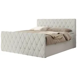 MKS Meble Boxbett mit Bettkasten ¦ weiß ¦ Maße (cm): B: 141 H: 110