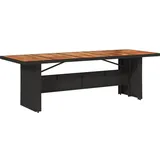 vidaXL Gartentisch 240 x 90 x 75 cm Schwarz