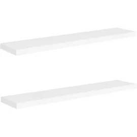 vidaXL Wandregal 120 x 23,5 x 3,8 cm Weiß