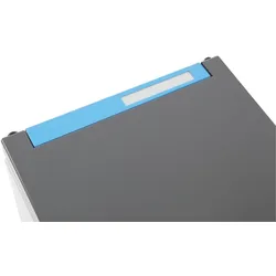 PROREGAL Farbcodierung Recyclingset für Wertstoffsammler Connector Bin | Aluminium | Blau