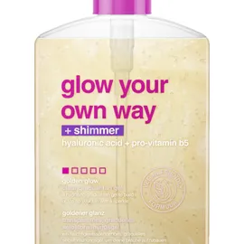 b.tan Glow Your Own Way Shimmer – Schimmernde Bräunungslotion 473 ml