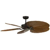 LUCCI Bali 132 Deckenventilator Braun