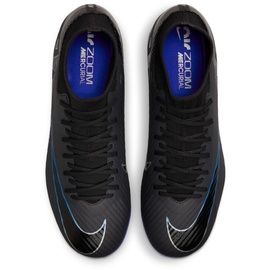 Nike Herren Mercurial Superfly 9 Academy Sneaker, Black/Chrome-Hyper royal, 45 EU